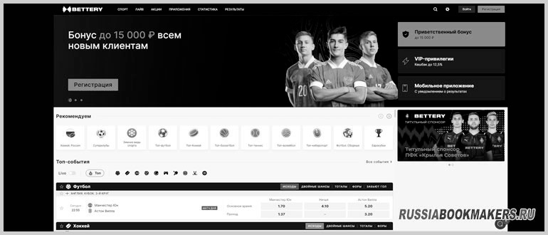 Bettery букмекер